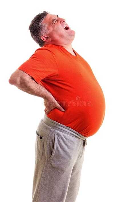 Fat Man Bending Over Stock Photos, Images & Pictures